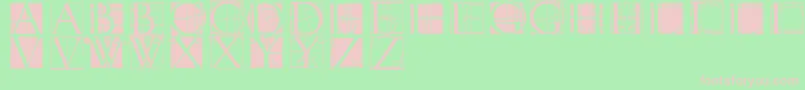 Neudoerfferscribblequality Font – Pink Fonts on Green Background