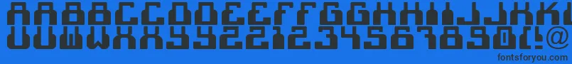 C2cBlack Font – Black Fonts on Blue Background