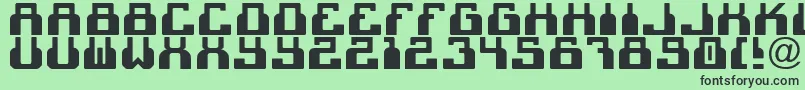 C2cBlack Font – Black Fonts on Green Background