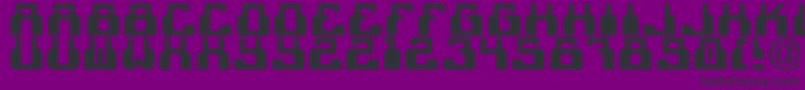 C2cBlack-fontti – mustat fontit violetilla taustalla