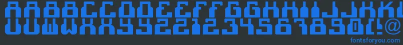 C2cBlack Font – Blue Fonts on Black Background
