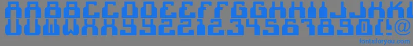 fuente C2cBlack – Fuentes Azules Sobre Fondo Gris
