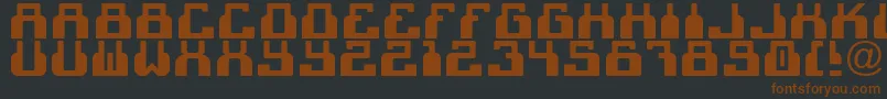 C2cBlack Font – Brown Fonts on Black Background