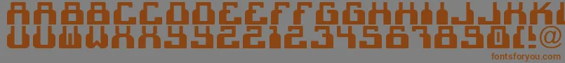 C2cBlack Font – Brown Fonts on Gray Background