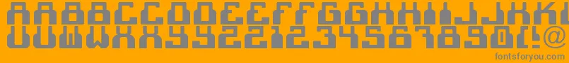 C2cBlack Font – Gray Fonts on Orange Background