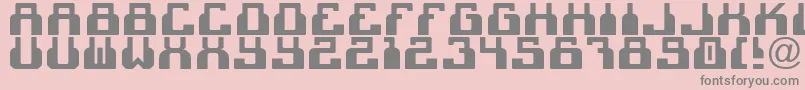 C2cBlack Font – Gray Fonts on Pink Background