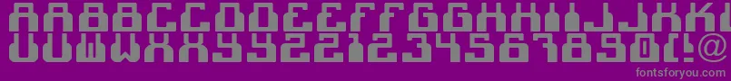 C2cBlack-Schriftart – Graue Schriften auf violettem Hintergrund