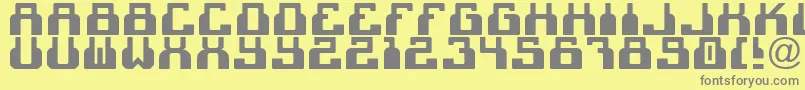 C2cBlack Font – Gray Fonts on Yellow Background