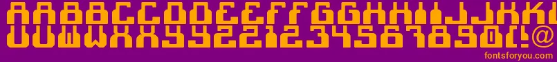 fuente C2cBlack – Fuentes Naranjas Sobre Fondo Morado