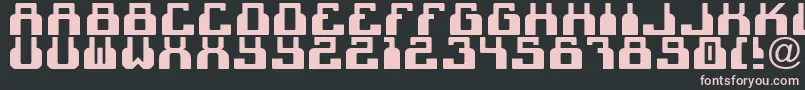 C2cBlack Font – Pink Fonts on Black Background