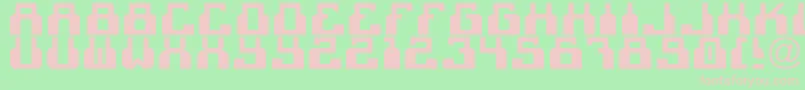 フォントC2cBlack – 緑の背景にピンクのフォント