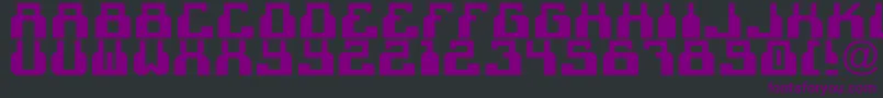 C2cBlack Font – Purple Fonts on Black Background