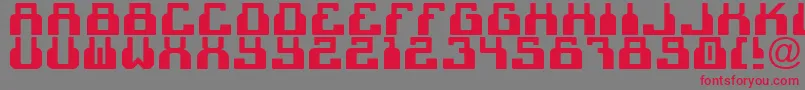 C2cBlack-Schriftart – Rote Schriften auf grauem Hintergrund