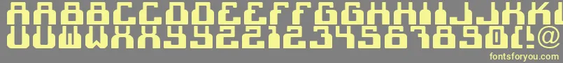 C2cBlack-fontti – keltaiset fontit harmaalla taustalla