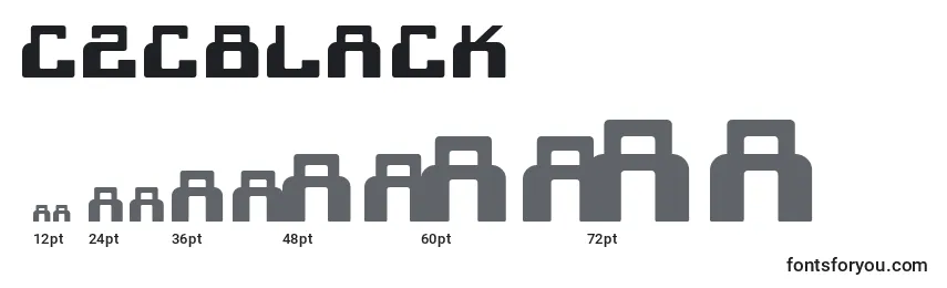 C2cBlack Font Sizes