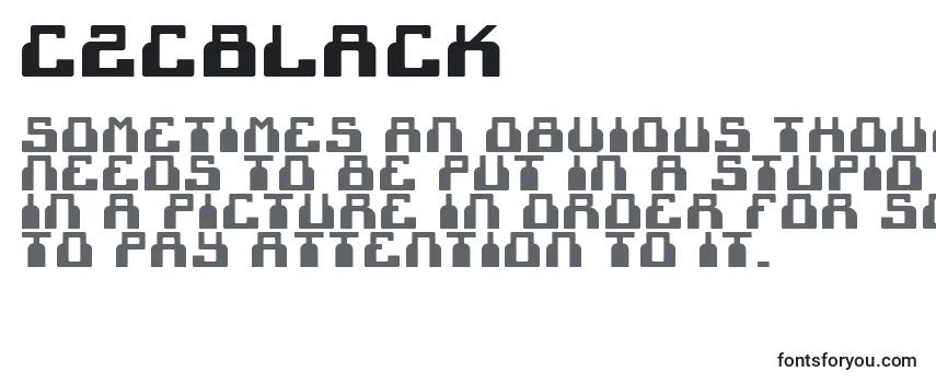Шрифт C2cBlack