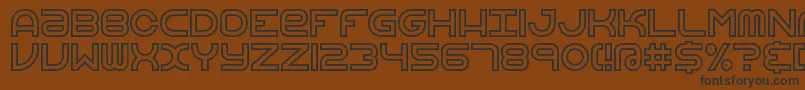 VertigoUprightBrk Font – Black Fonts on Brown Background