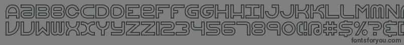 VertigoUprightBrk Font – Black Fonts on Gray Background