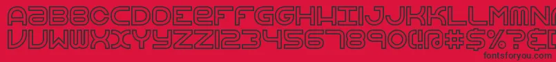 VertigoUprightBrk Font – Black Fonts on Red Background