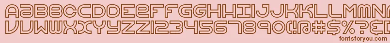 VertigoUprightBrk Font – Brown Fonts on Pink Background