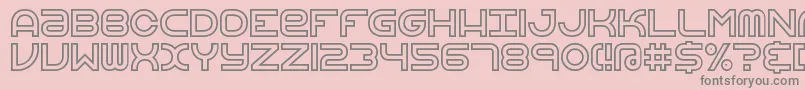 VertigoUprightBrk Font – Gray Fonts on Pink Background