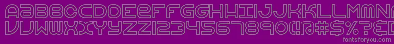Шрифт VertigoUprightBrk – серые шрифты на фиолетовом фоне