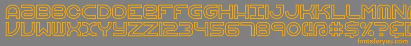 VertigoUprightBrk Font – Orange Fonts on Gray Background