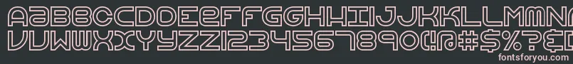 VertigoUprightBrk Font – Pink Fonts on Black Background