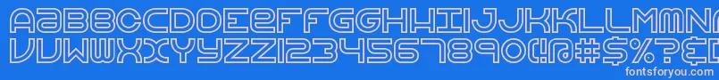 VertigoUprightBrk Font – Pink Fonts on Blue Background