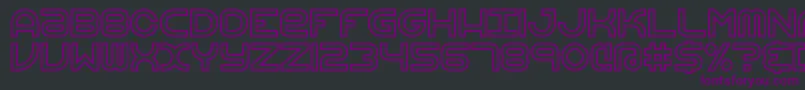 VertigoUprightBrk-Schriftart – Violette Schriften auf schwarzem Hintergrund