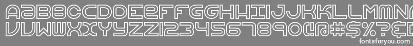 VertigoUprightBrk Font – White Fonts on Gray Background