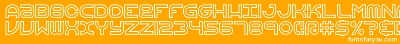 VertigoUprightBrk Font – White Fonts on Orange Background