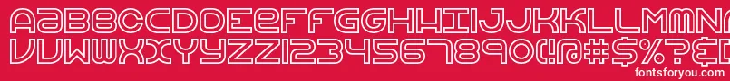 VertigoUprightBrk Font – White Fonts on Red Background