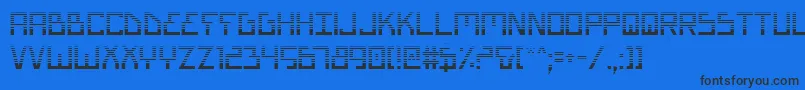 Biotypg Font – Black Fonts on Blue Background