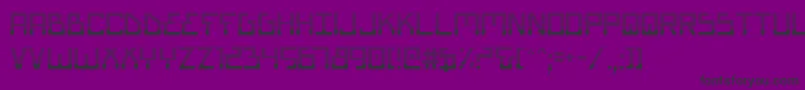 Шрифт Biotypg – чёрные шрифты на фиолетовом фоне