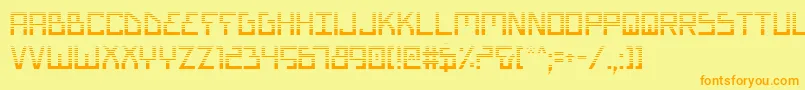 Biotypg Font – Orange Fonts on Yellow Background