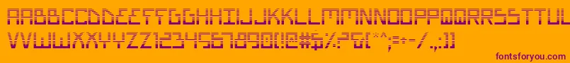 Biotypg Font – Purple Fonts on Orange Background