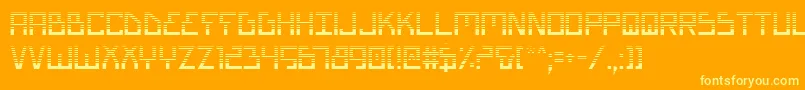 Biotypg Font – Yellow Fonts on Orange Background