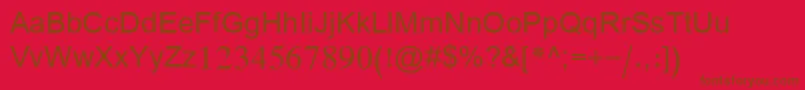 ArabicTransparent Font – Brown Fonts on Red Background