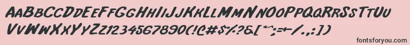 Intshe Font – Black Fonts on Pink Background