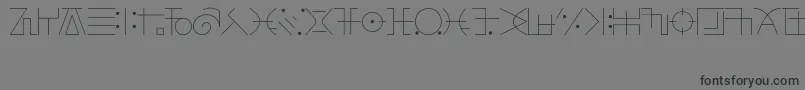 Шрифт FringeObserverFont – чёрные шрифты на сером фоне