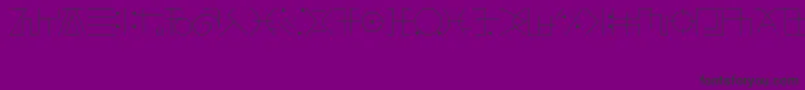 フォントFringeObserverFont – 紫の背景に黒い文字