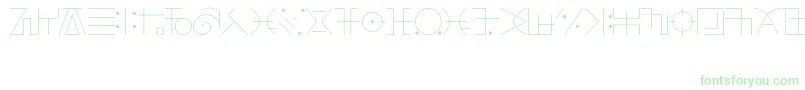 Шрифт FringeObserverFont – зелёные шрифты на белом фоне