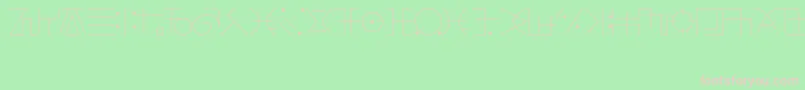 Czcionka FringeObserverFont – różowe czcionki na zielonym tle
