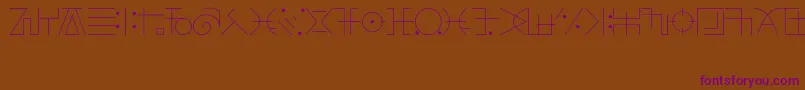 FringeObserverFont Font – Purple Fonts on Brown Background