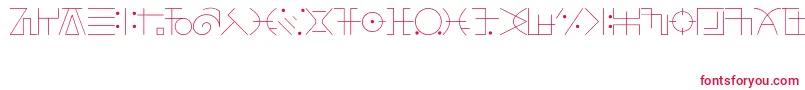 FringeObserverFont Font – Red Fonts on White Background