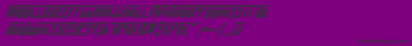 FedyralItalic-Schriftart – Schwarze Schriften auf violettem Hintergrund