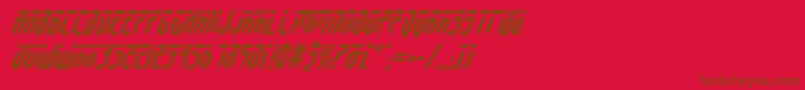 FedyralItalic Font – Brown Fonts on Red Background