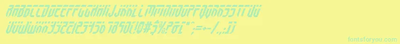 Weitere Informationen zur FedyralItalic-Schriftart FedyralItalic-Schriftart – Grüne Schriften auf gelbem Hintergrund