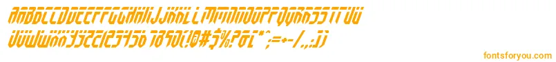 フォントFedyralItalic – オレンジのフォント